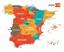 Spain Map - Illustration