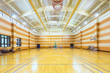 Canvas Print - interior of empty basketball court