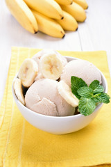 Wall Mural - Banana ice cream