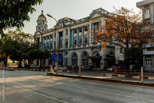 Fototapeta na drzwi i meble Wspomnienia z budowy w Yongon