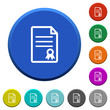 © botond1977 - Certificate document beveled buttons