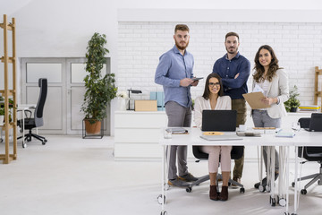 Wall Mural - Portrait of Businesspeople