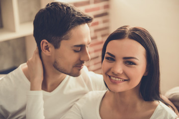 Wall Mural - Couple at home