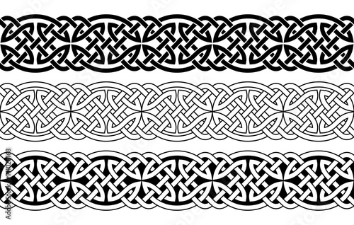 Fotografía Celtic national seamless ornament interlaced tape