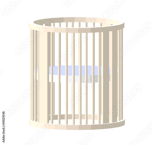 round white cot
