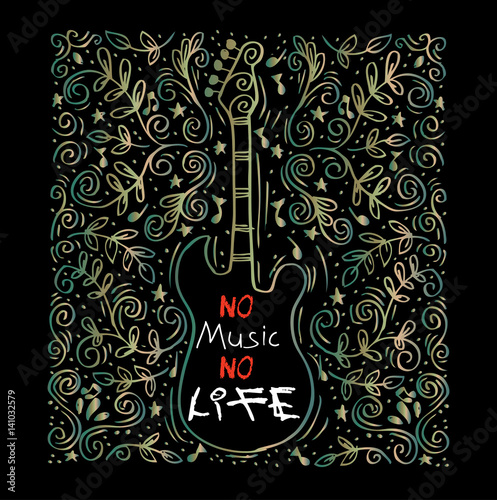 Fotografía Ilustración del concepto de la música para el cartel o decoración