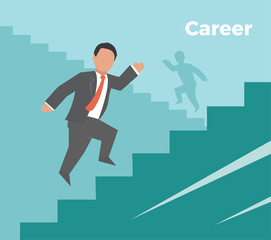 Poster - Career. Concept business illustration