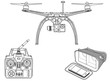 Quadcopter – drone with equipment 