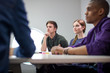 © ReeldealHD images - Colleagues listening in a meeting