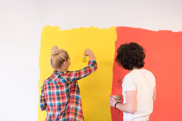 Wall Mural - couple painting interior wall