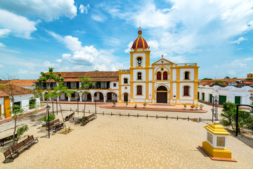 Wall Mural - Plaza in Mompox from Above