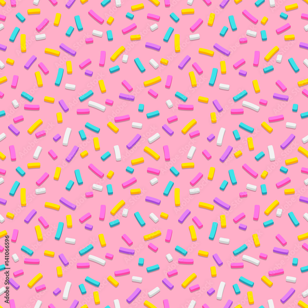 Seamless pattern with many decorative sprinkles Stock Vector | Adobe Stock