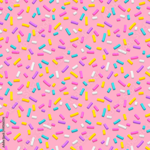 Fotografía Seamless pattern with many decorative sprinkles