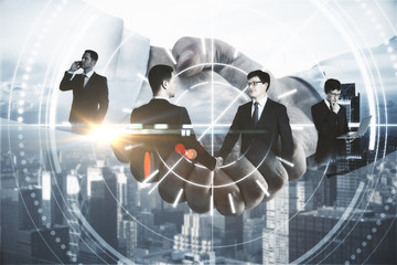 Aufkleber - Business technologies concept