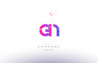 en e n  pink modern creative alphabet letter logo icon template