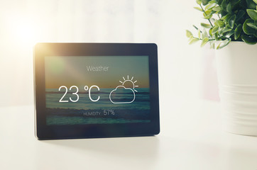 Wall Mural - Weather station with LCD display