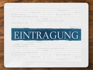 Poster - Eintragung