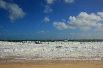 Sticker - Rough Indian Ocean on Scarborough Beach, Australia