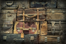 Retro  Luggages Bag Background