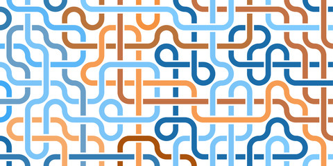 Pipeline grid. Abstract geometric design of tubes. industrial background. Architectural metal structure. Vector geometric pattern. Modern texture pattern EPS10