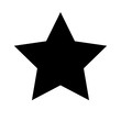 Schwarzes einfaches Symbol -  Stern - Favorit
