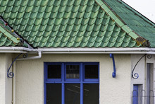 Green Roof Pantiles. Traditional Green Tiles.