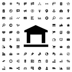 Poster - Building icon illustration
