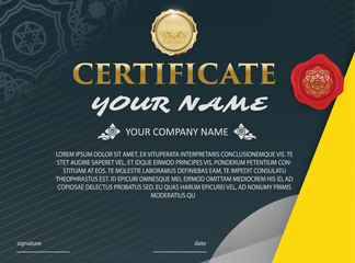 Vector certificate template. elegant and stylish. With the certificate award.