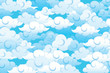 © Manovector - Sky with clouds. Vector illustration