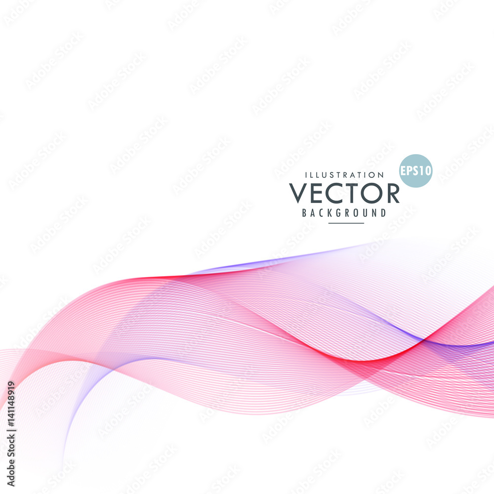 beautiful pink wave abstract background Stock Vector | Adobe Stock