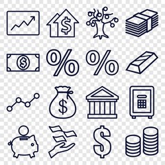 Poster - Set of 16 investment outline icons