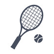 Tennis, vector illustration in trendy flat style