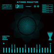 Atomic reactor Futuristic virtual graphic touch user interface