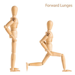 forward lunges pose