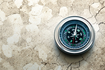 Wall Mural - New black compass