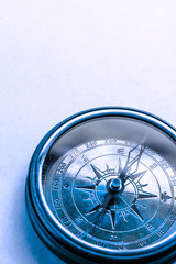 Wall Mural - Vintage metal compass