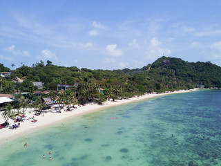 Wall Mural - Aerail Bottle beach view, Koh Phangan, Thailand