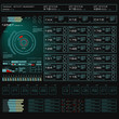 © PALERM089 - Futuristic green virtual graphic touch user interface