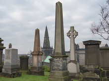 Tombstones At Necropolis, Glasgow