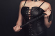 woman in a corset