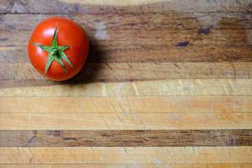 Tomatoes on wood board