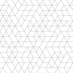 Seamless black and white background for your designs. Modern vector ornament. Geometric abstract pattern