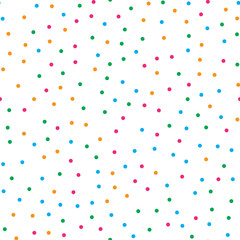Wall Mural - colorful circle seamless pattern on white background