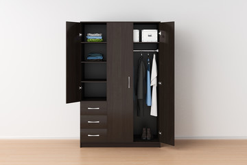 Poster - Wardrobe with open doors