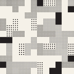 Wall Mural - Endless Abstract Background With Random Size Squares. Vector Seamless Pattern.