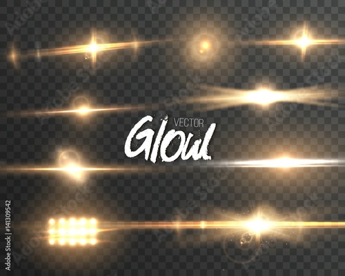 Photographie Illustration of Vector Lens Flare Effect