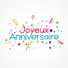 Sticker - joyeux anniversaire