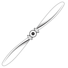 Propeller With Two Blades