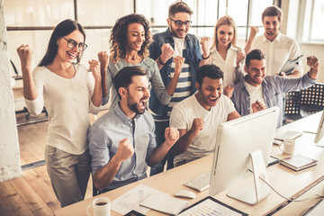 Canvas Print - Young business team