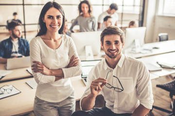 Wall Mural - Business people working